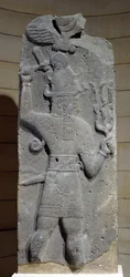 Stele van Teshub, Syrische stormgod, uit Tell Ahmar, Syrië
